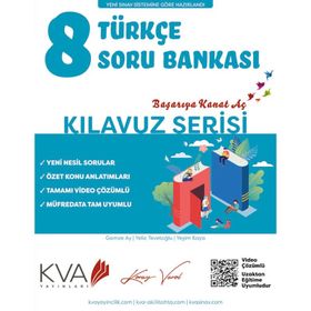 Koray Varol KVA Yayınları 8. Sınıf LGS Kılavuz Serisi Türkçe Soru Bankası