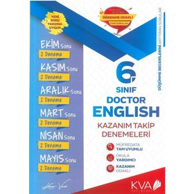 Koray Varol Yayınları 6. Sınıf İngilizce Kazanım Takip Denemeleri