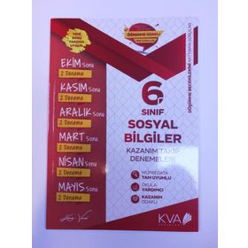 Koray Varol Yayınları 6. Sınıf Sosyal Bilgiler Kazanım Takip Denemeleri