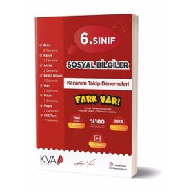 Koray Varol Yayınları 6. Sınıf Sosyal Bilgiler Kazanım Takip Denemeleri
