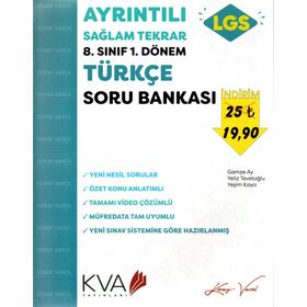 Koray Varol Yayınları 8. Sınıf 1. Dönem Türkçe Soru Bankası