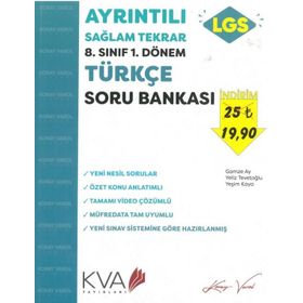 Koray Varol Yayınları 8. Sınıf 1. Dönem Türkçe Soru Bankası