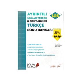 Koray Varol Yayınları 8. Sınıf 1. Dönem Türkçe Soru Bankası