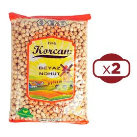 Korcan 1 kg 8 mm Beyaz Nohut (2 adet)