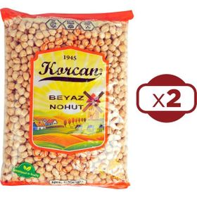 Korcan 1 kg 8 mm Beyaz Nohut (2 adet)