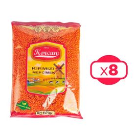 Korcan 1 kg Kırmızı Mercimek (4 adet)