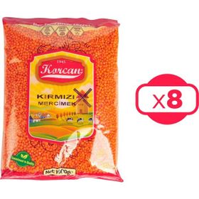 Korcan 1 kg Kırmızı Mercimek (4 adet)