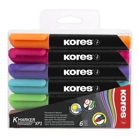Kores Set 6'lı Pvc Permanet Marker