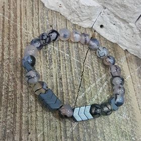 Korikom KBLK00038 Akik Doğal Taş Bileklik