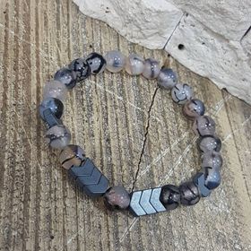 Korikom KBLK00038 Akik Doğal Taş Bileklik