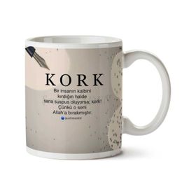 Kork Baskılı Kupa