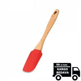 Korkmaz A 594 Kırmızı Natura Twisty Hamur Spatulası