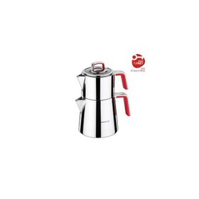 Korkmaz A081-01 Vertex Kırmızı Çaydanlık Takımı
