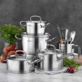 Korkmaz A1147 Proline 8 Parça Inox Tencere Seti