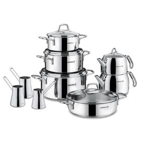 Korkmaz A1606 Perla 8 Parça Inox Tencere Seti