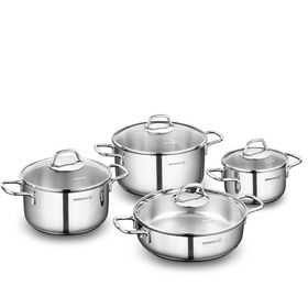 Korkmaz A1606 Perla 8 Parça Inox Tencere Seti