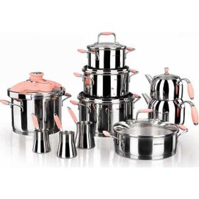 Korkmaz A1739-1 Flora Pembe 17 Parça Hiper Set