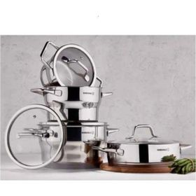 Korkmaz A1957 Festiva 8 Parça Çelik Tencere Seti