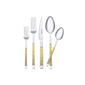 Korkmaz A2426 84 Parça Rivera Gold Kaşık Çatal Bıçak Takımı