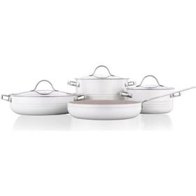 Korkmaz A2619-2 Linea Vanilla 7 Parça Tencere Seti