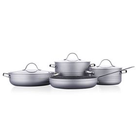Korkmaz A2619-3 Linea Gri 7 Parça Tencere Takımı