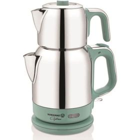 Korkmaz A331-06 Turkuaz-Krom Çay Makinesi