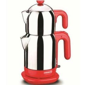 Korkmaz A369-01 Demtez Inox-Kırmızı Çay Makinesi