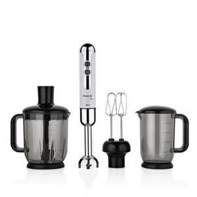 Korkmaz A447-14 Mia Mega Vanilya Krom Beyaz Blender Set