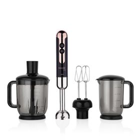 Korkmaz A447-15 Mia Mega Siyah-Rose Gold Blender Seti