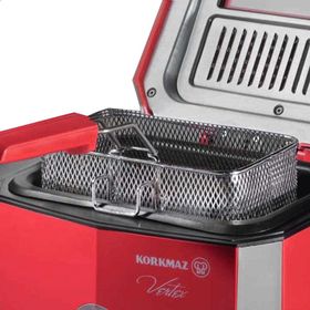 Korkmaz A486-02 Vertex 0.8 lt Kırmızı Fritöz