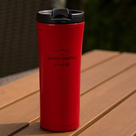 Korkmaz A638-01 Freedom Colours Kırmızı Siyah 550 ml Termos