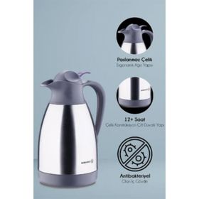 Korkmaz A749-01 Satina Max Gri 2.0 lt Çelik Termos