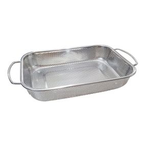 Korkmaz A758 Dikdörtgen Küçük 29.5 cm Gri Süzgeç