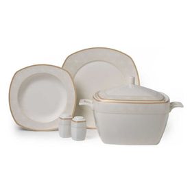 Korkmaz A8236 Pearl Star Collection 60 Parça Kare Yemek Takımı