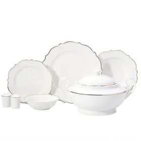Korkmaz A8249 Elize Collection 60 Parça Gold Yemek Takımı