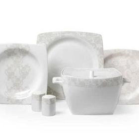 Korkmaz A8430 Bone Selection 60 Parça Kare Yemek Takımı