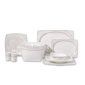 Korkmaz A8445 Bone Selection 60 Parça Kare Yemek Takımı
