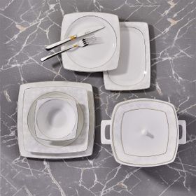 Korkmaz A8446 Bone Selection 60 Parça Kare Yemek Takımı
