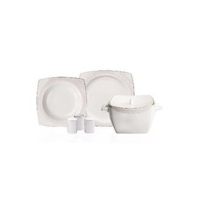 Korkmaz A8451 60 Parça Kare Porselen Yemek Takımı