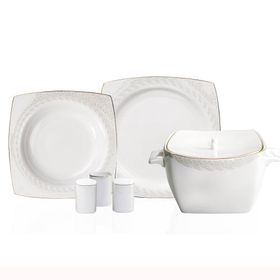 Korkmaz A8451 Bone Selection 60 Parça Kare Yemek Takımı