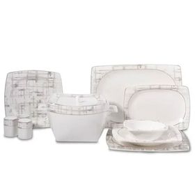 Korkmaz A8453 Bone Selection 60 Parça Kare Yemek Takımı