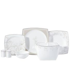 Korkmaz A8461 Bone Collection 60 Parça Kare Yemek Takımı