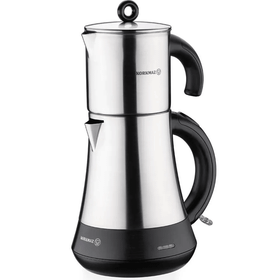 Korkmaz A851-01 Hasbahçe Satin Siyah Çay Makinesi