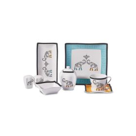 Korkmaz A8584 Link Collection 28 Parça 6 Kişilik Kare Kahvaltı Takımı