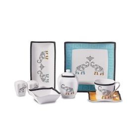 Korkmaz A8584 Link Collection 28 Parça 6 Kişilik Kare Kahvaltı Takımı