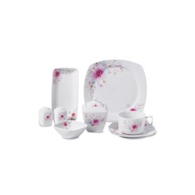 Korkmaz A8608 Bonjour Collection 28 Parça Kare Kahvaltı Seti