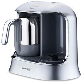 Korkmaz A861-06 Kahvekolik Twin Inox Krom Kahve Makinesi