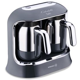 Korkmaz A861-09 Kahvekolik Twin Cosmica Krom Kahve Makinesi