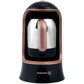 Korkmaz A862-02 Kahvekolik Aqua Siyah Rosa Gold Kahve Makinesi