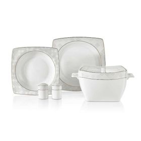 Korkmaz Bone Selection Kare 60 Parça Yemek Takımı